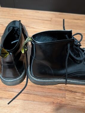 Unisex Leather Combat Boots